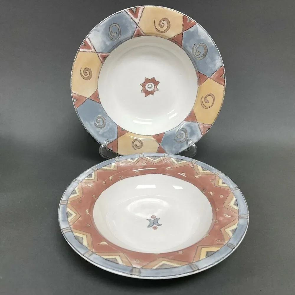 Coffee Shoppe by Sango Pasta Bowls‎ Sue Zipkin Viennese French Roast 3062